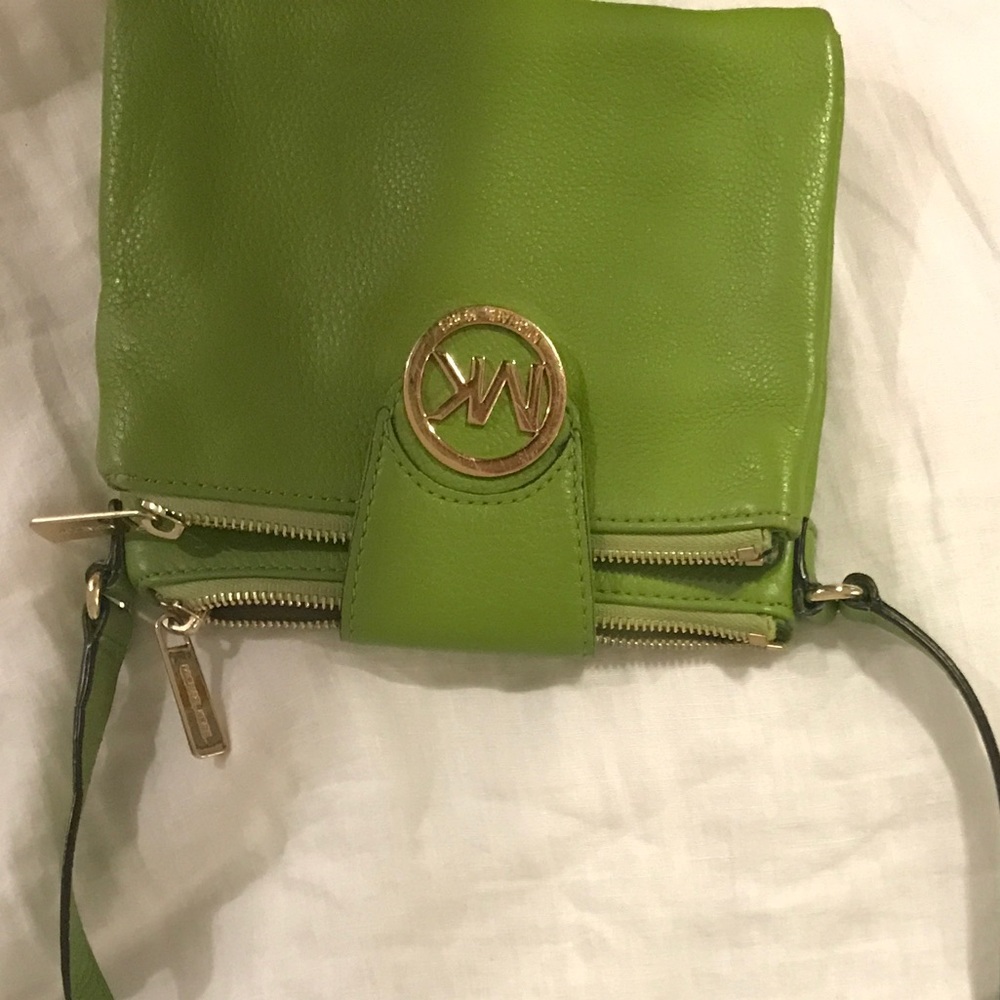 green michael kors crossbody